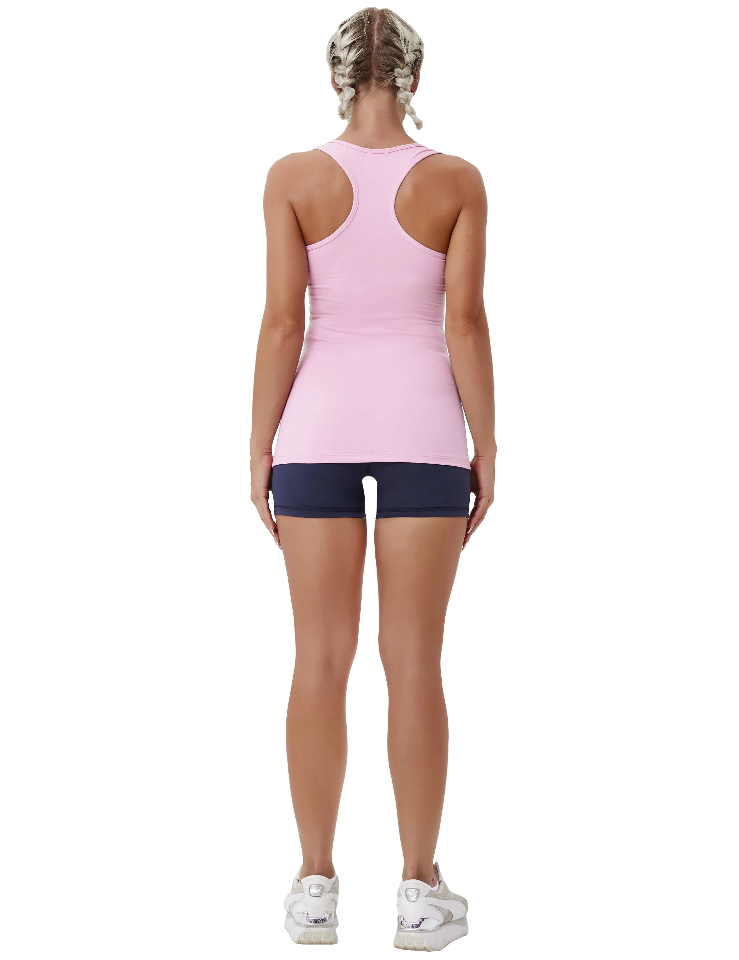 Racerback Athletic Tank Tops lightpink