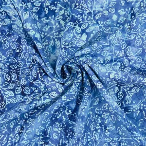 Rayon Batik Prints - Delft Violetta Rayon Batik Fabric