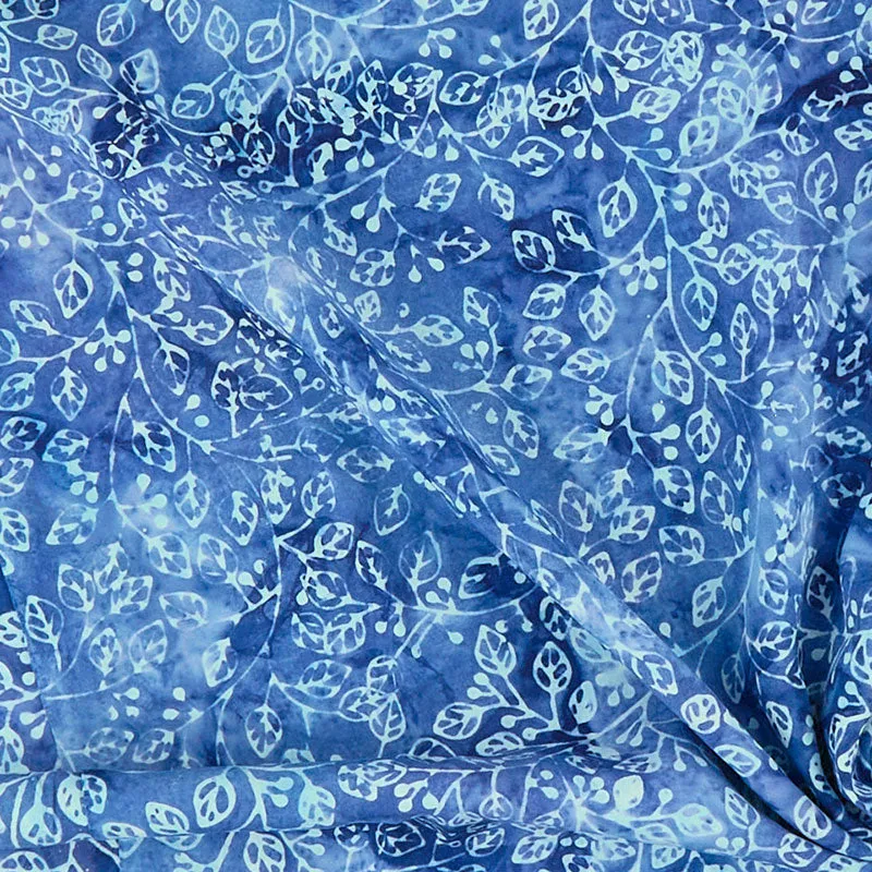 Rayon Batik Prints - Delft Violetta Rayon Batik Fabric