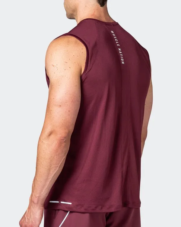 Reflective Training Tank - Wine