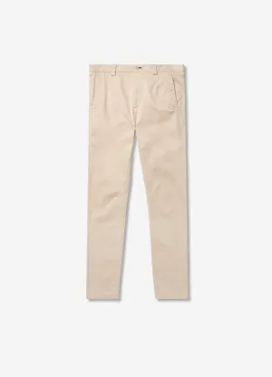 Slim Fit Cotton Stretch Chinos Sand Light