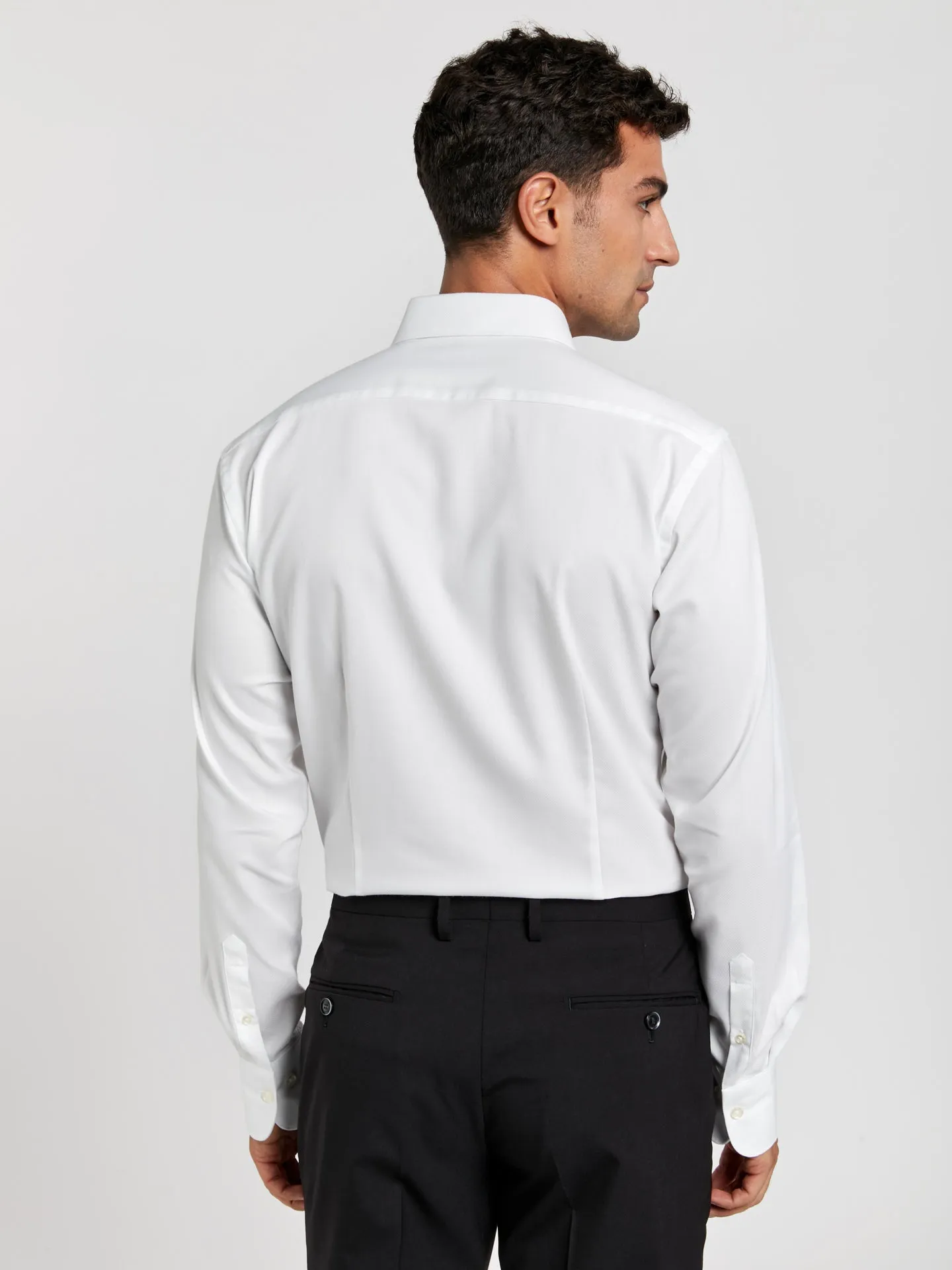 Slim fit k-easy textured comfort formal shirt