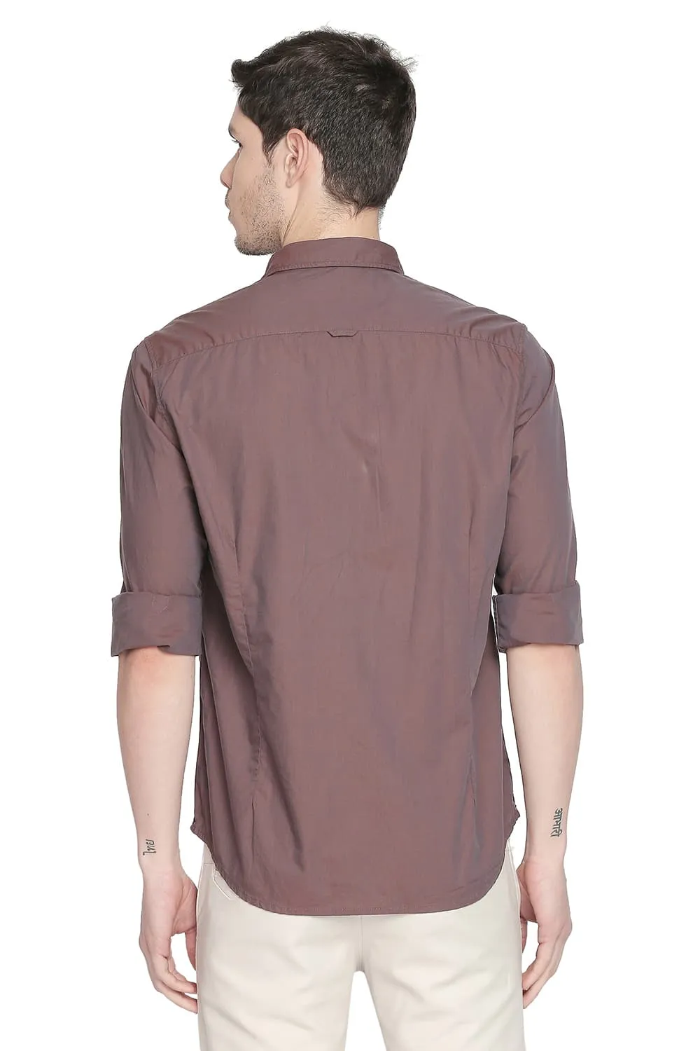 Slim Fit Two Tone Shirt