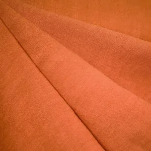 Soft Washed Linen Solid Tangerine