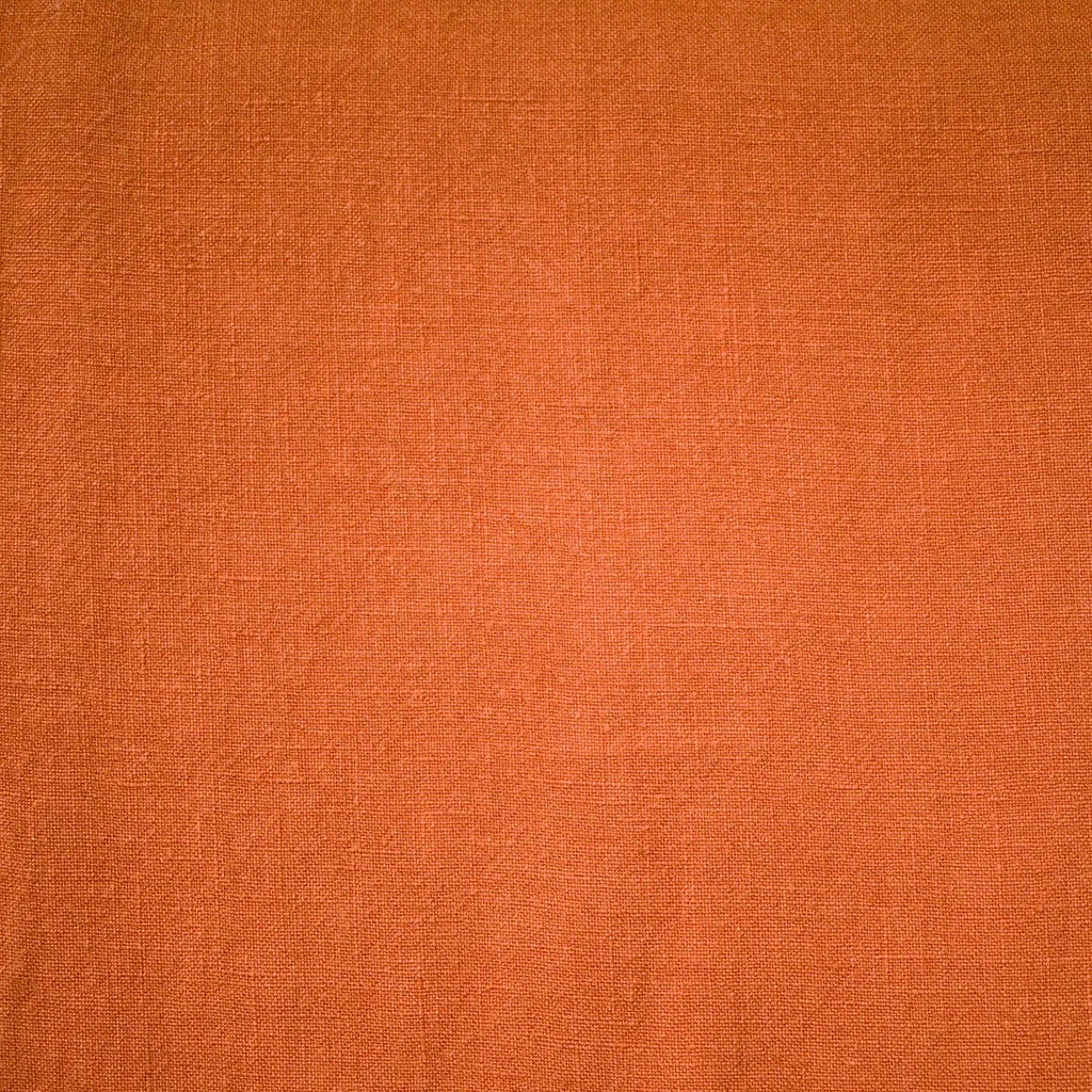 Soft Washed Linen Solid Tangerine