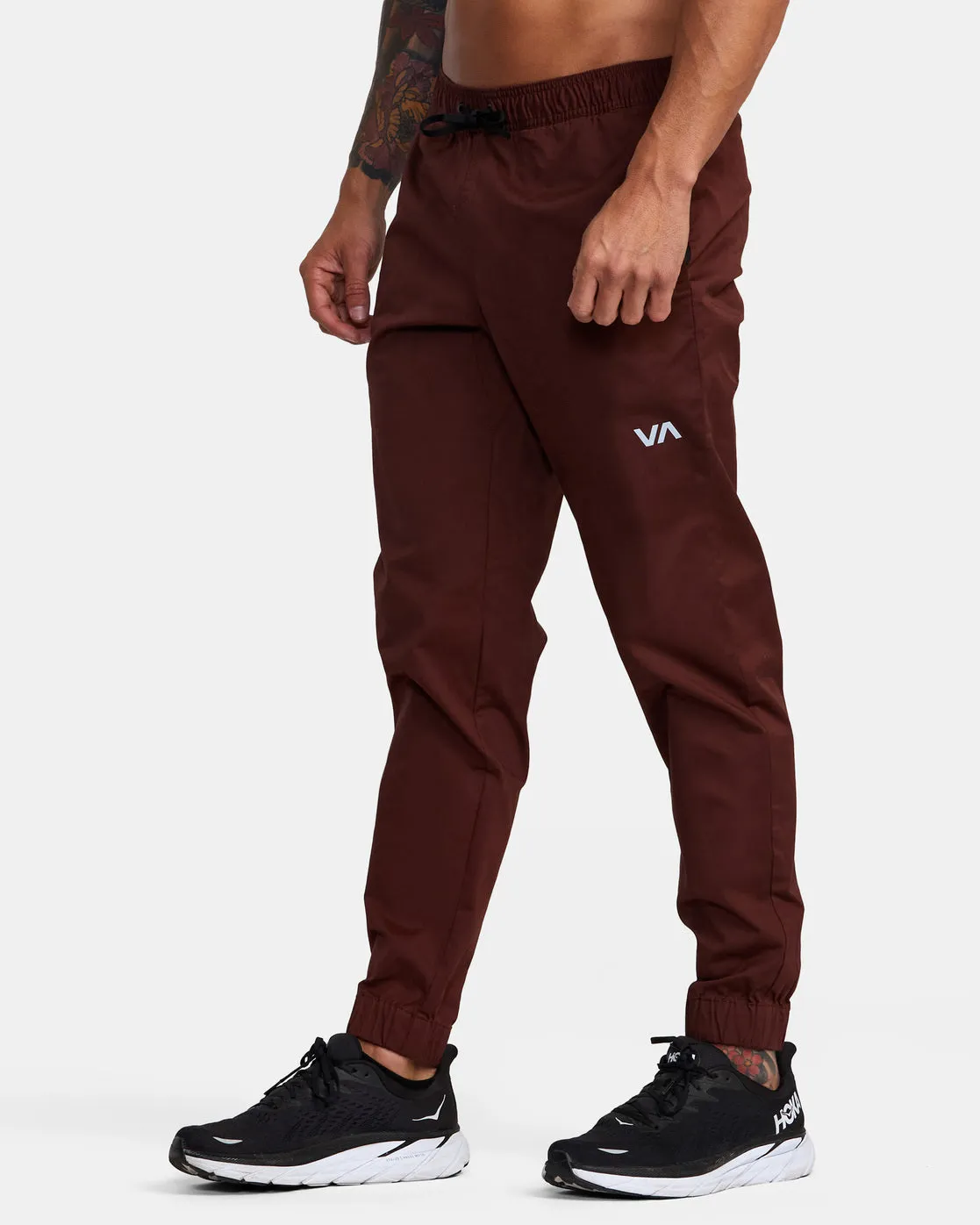 Spectrum Cuffed Track Pants - Mahogany