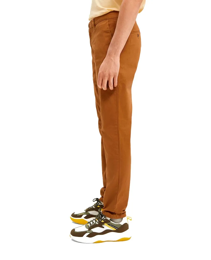 Stuart Stretch Chinos Regular Slim Fit Walnut