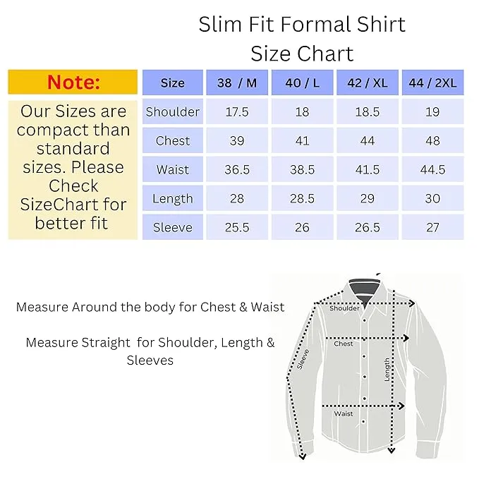 Styleministry Giza Cotton Formal Shirts