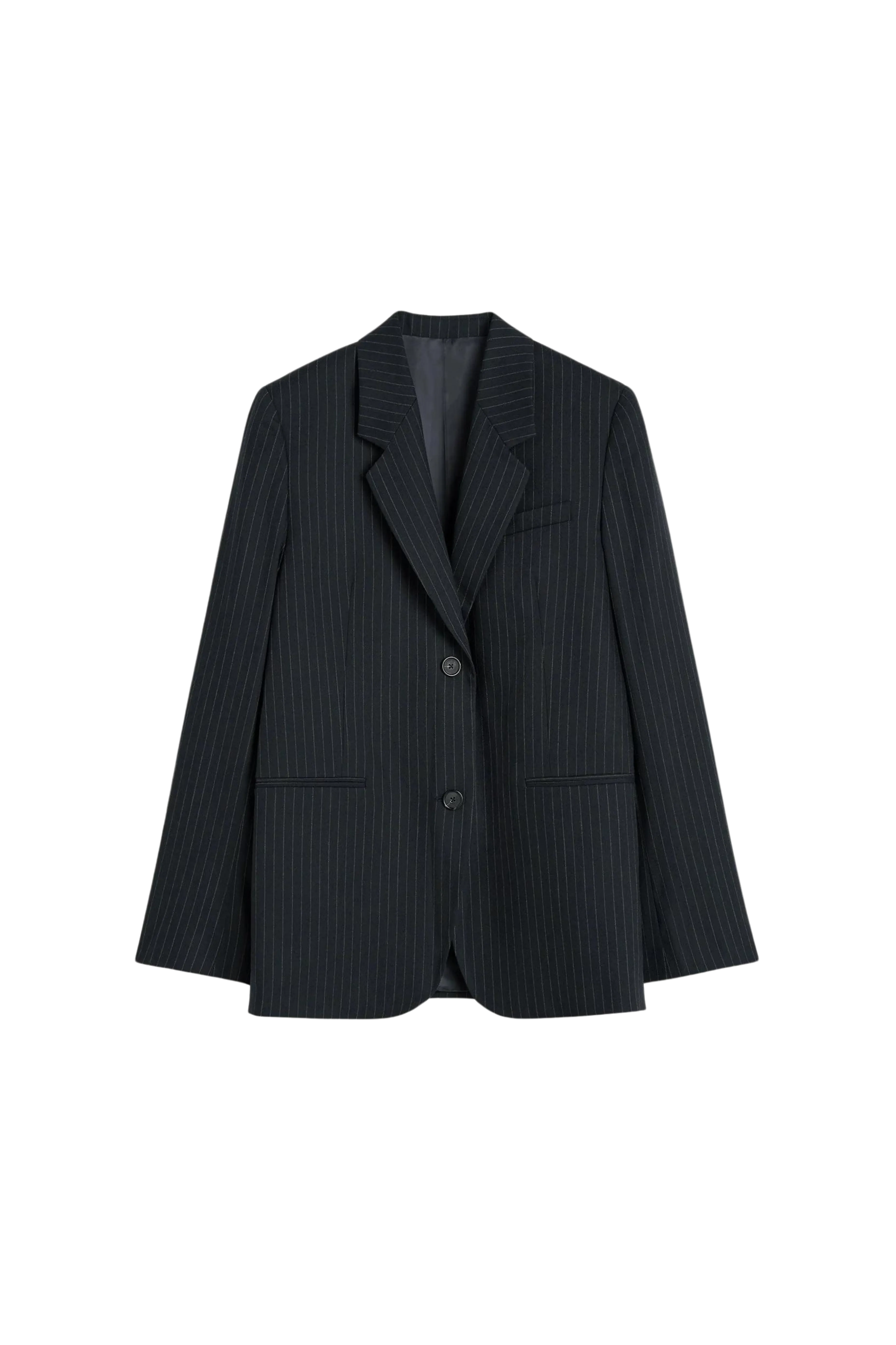 Tailored Pinstripe Suit Jacket