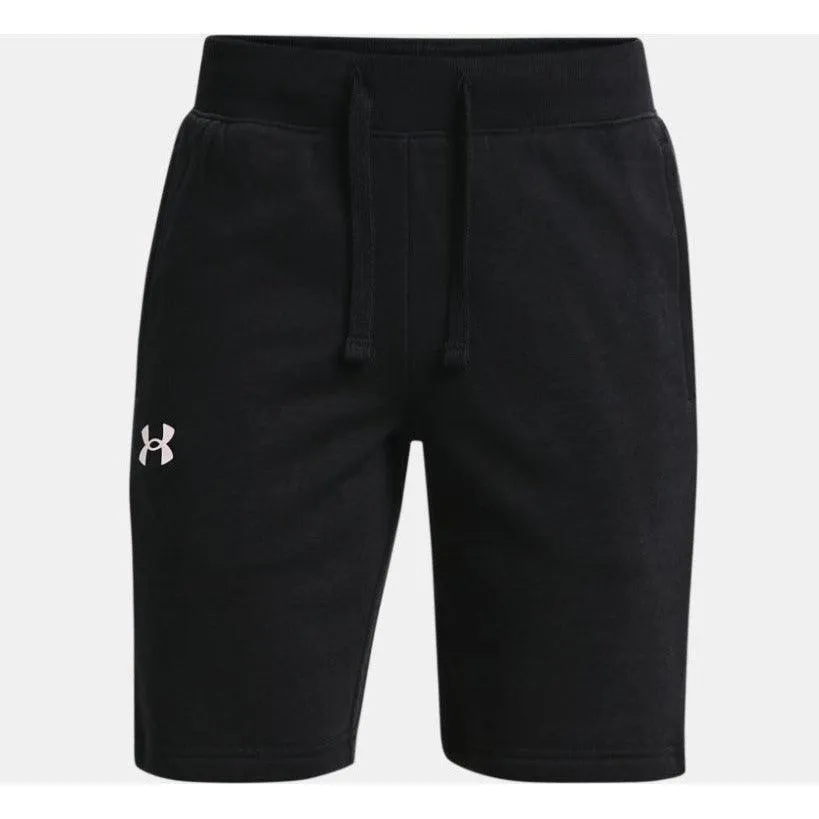 Under Armour Youth Boys Rival Cotton Shorts Black